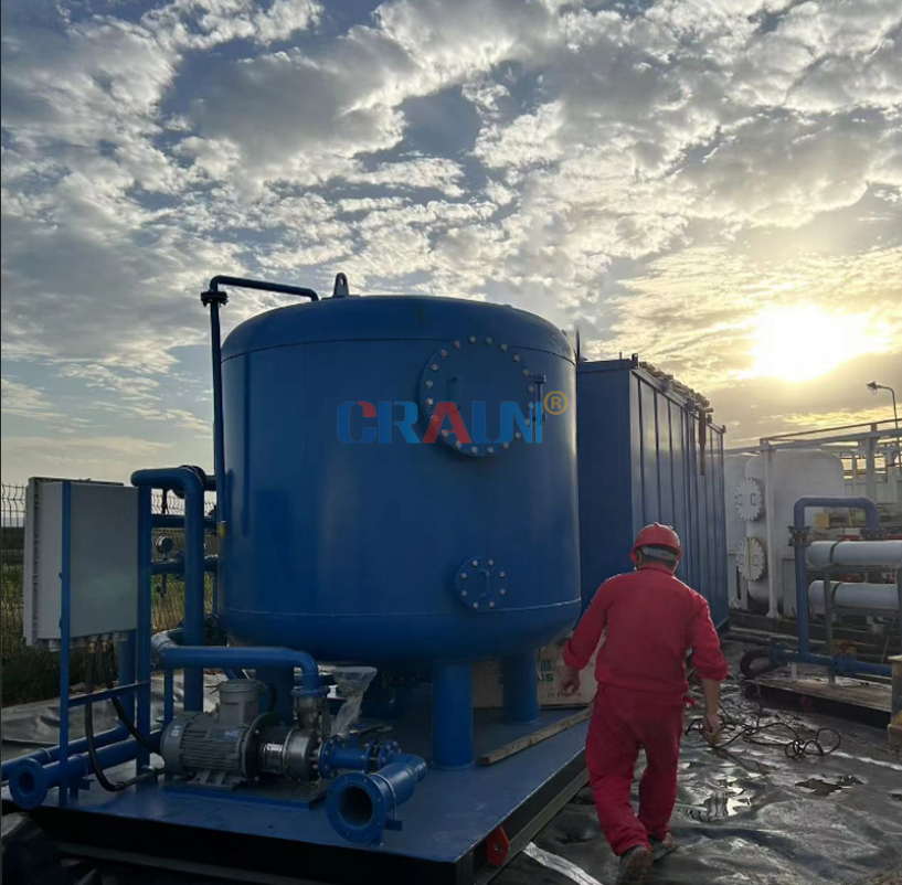 煤層氣壓裂返排液處理配套設備案例